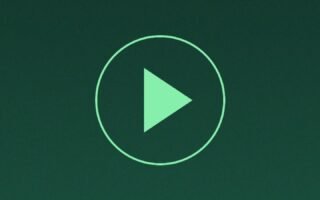Ilustrasi tombol putar video vertikal