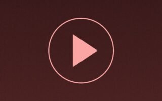 Ilustrasi tombol putar video vertikal
