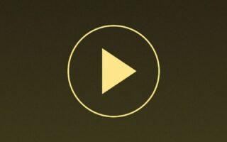 Ilustrasi tombol putar video vertikal